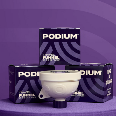 Podium - Travel Funnel (Tan & Purple)