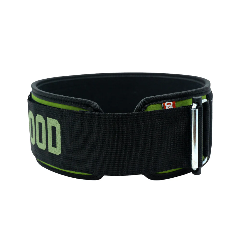 2POOD - GREEN Velcro Patch 4" Weightlifting Belt