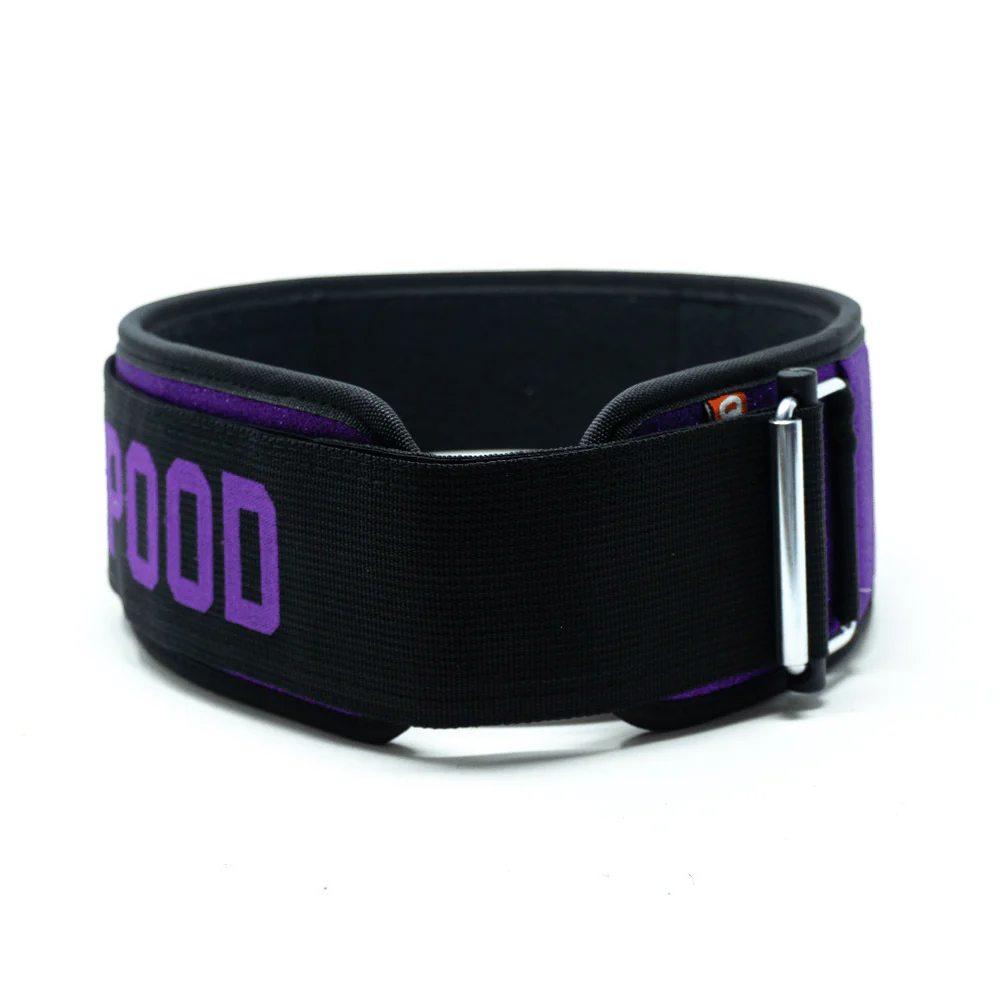 2POOD - Purple Pulse 4" Weightlifting Belt