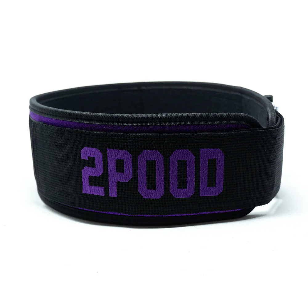 2POOD - Purple Pulse 4" Weightlifting Belt